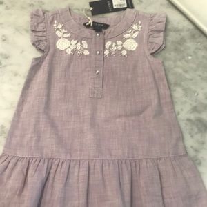 Bluandblue lavender embroidered dress